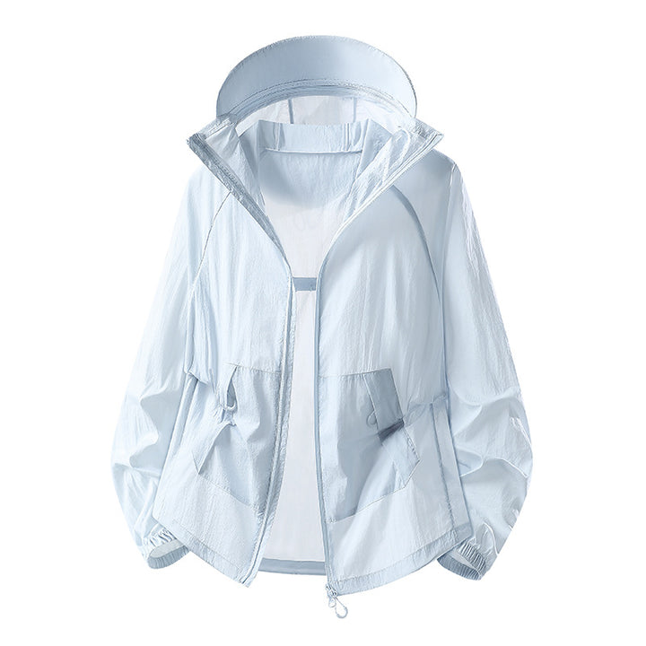 Herren Leichte Wind- und Wasserabweisende Kapuzen‑Übergangsjacke mit Netzfutter & Tunnelzug Echoarchiv