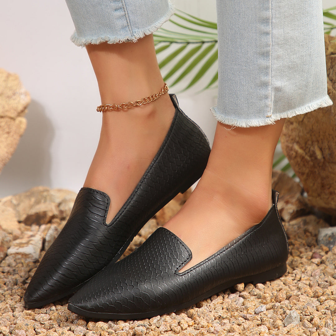 Damen  flexible Keil-Slipper mit Schlangenprägung, gepolstertem Komfortfußbett und rutschfester Gummisohle Echo Archiv