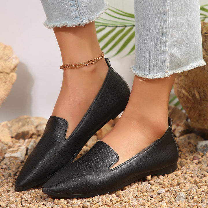 Damen  flexible Keil-Slipper mit Schlangenprägung, gepolstertem Komfortfußbett und rutschfester Gummisohle Echo Archiv
