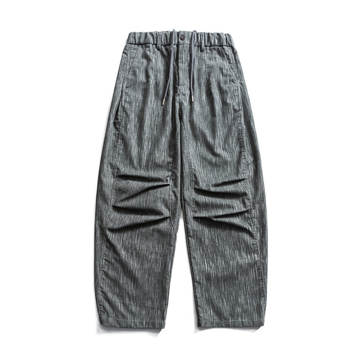 Herren weite Cordhose im Workwear‑Look mit elastischem Bund, Kordelzug und Kniefalten Echoarchiv