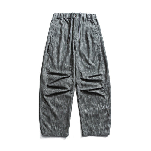 Herren weite Cordhose im Workwear‑Look mit elastischem Bund, Kordelzug und Kniefalten Echoarchiv