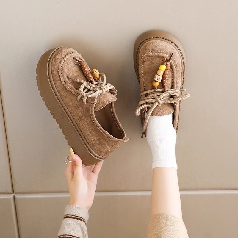 Damen Plattform Sneakers mit lässigem Wildleder-Obermaterial Echo Archiv