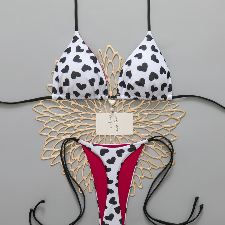 Damen Triangel-Bikini mit Herzen Echo Archiv