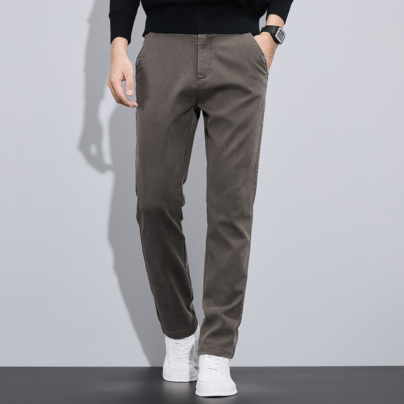 Herren elegante Chino-Pants mit slim-fit Schnitt und vielseitigen Taschen Echoarchiv