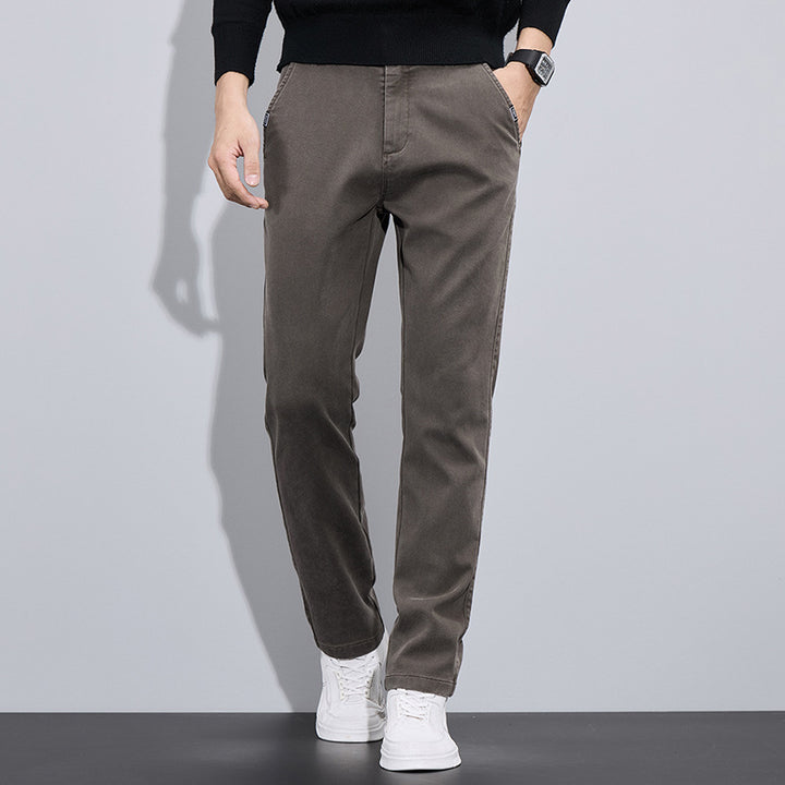 Herren elegante Chino-Pants mit slim-fit Schnitt und vielseitigen Taschen Echoarchiv