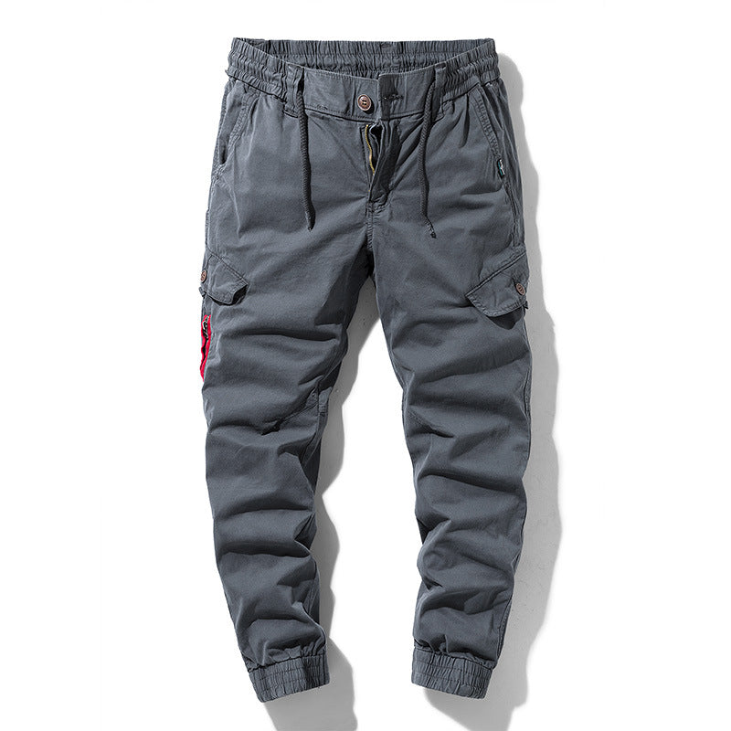 Herren Military-Influenced Cargo-Jogger mit elastischem Komfortbund und Kontrast-Zipper Echo Archiv