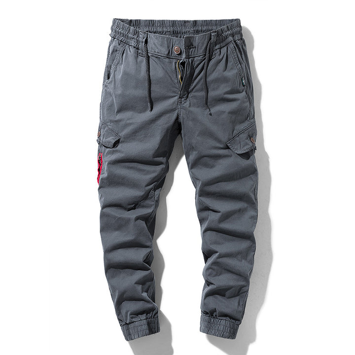 Herren Military-Influenced Cargo-Jogger mit elastischem Komfortbund und Kontrast-Zipper Echo Archiv