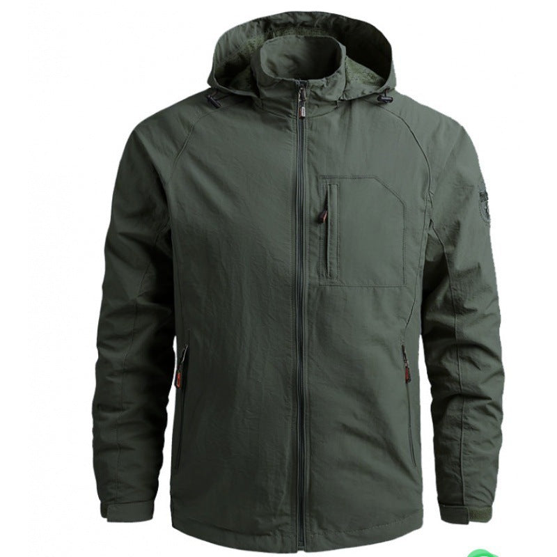 Herren Leichte Funktionsjacke mit abnehmbarer Kapuze Echo Archiv