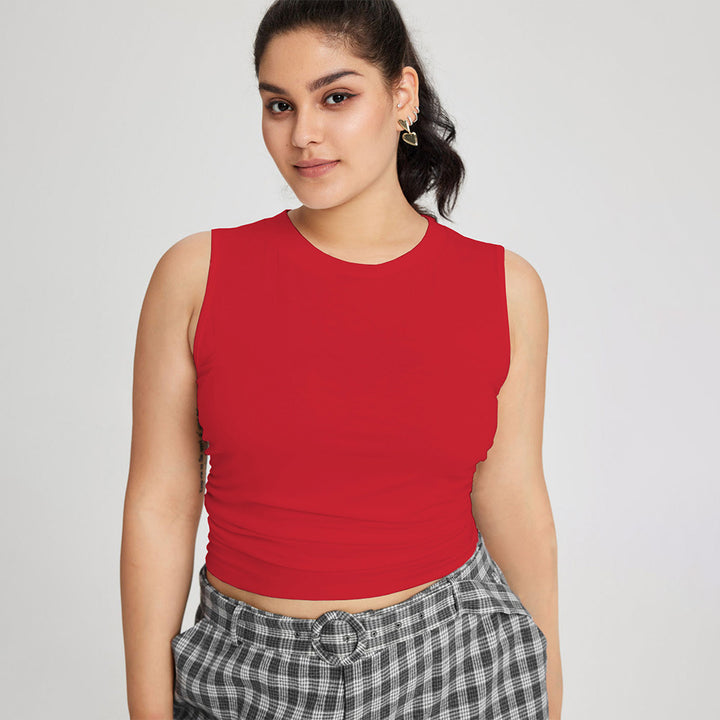 Damen weit geschnittene Karottenhose mit dekorativer Gürtel-Detail Echo Archiv