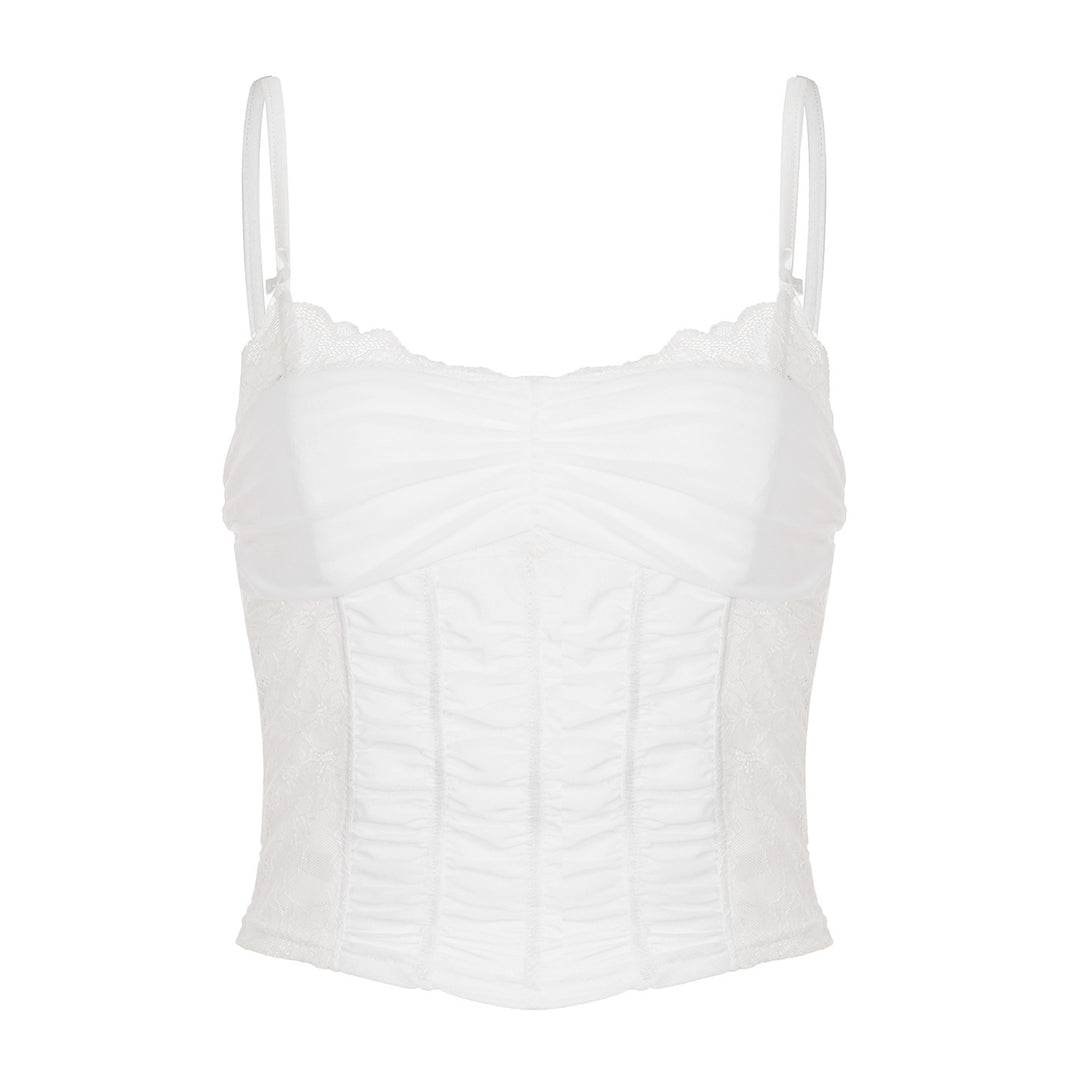 Damen Spitzen-Corsage-Oberteil mit eleganter Schnürung und figurformendem Design Echo Archiv