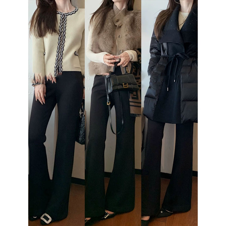Damen Elegante Flared Hose Echoarchiv