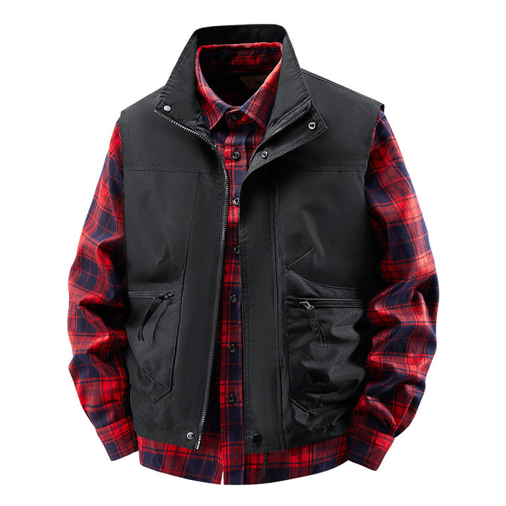 Herren Multifunktionale Outdoor-Jacke mit hohem Kragen Echo Archiv
