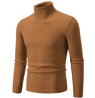 Herren Rollkragenpullover mit strukturiertem Rippenmuster Echoarchiv