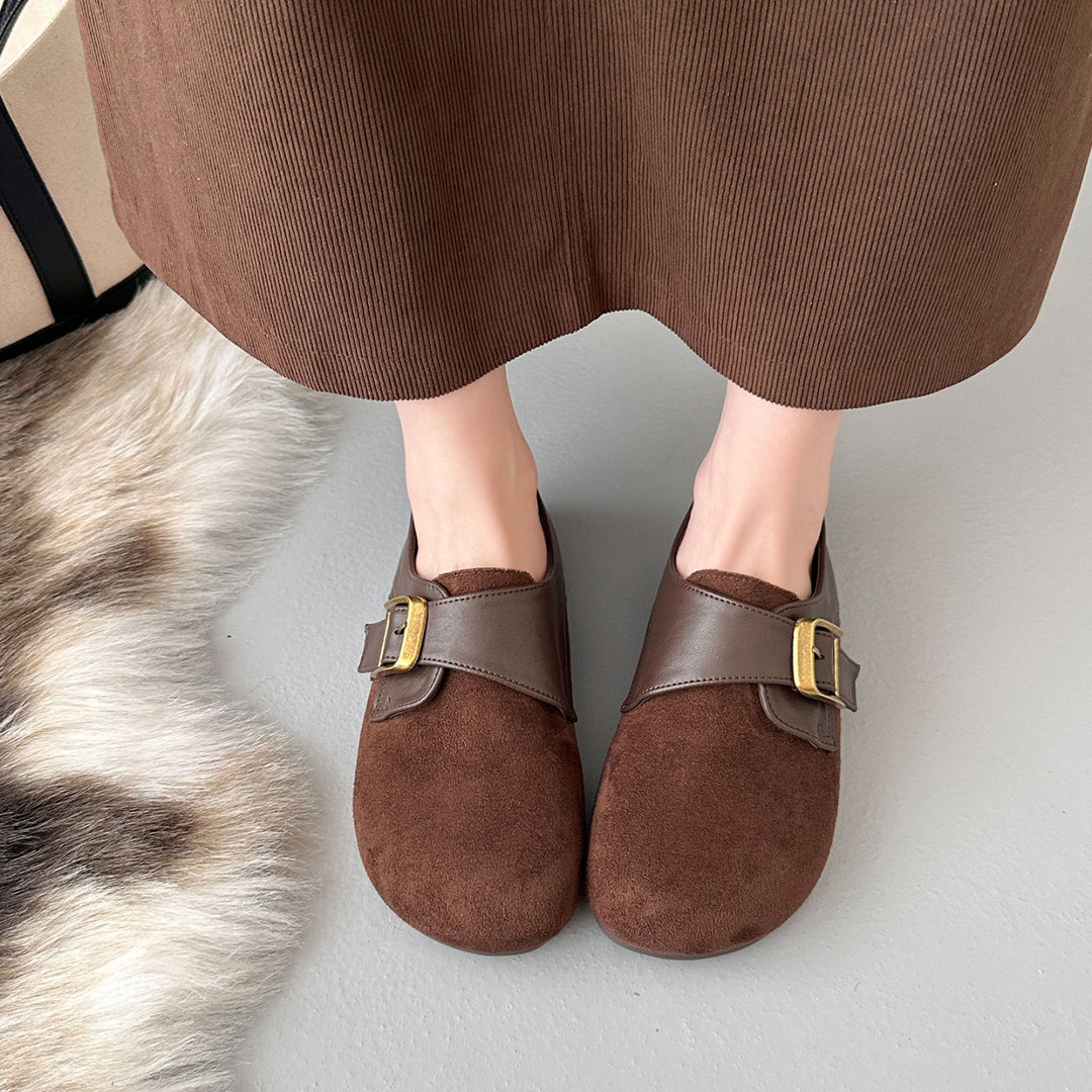 Damen Bequeme Clogs mit dekorativem Riemen Echo Archiv