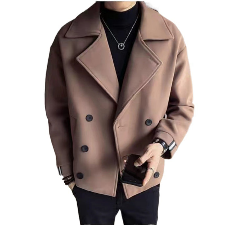 Herren modische Baumwoll-Blazerjacke mit doppelter Knopfleiste Echoarchiv