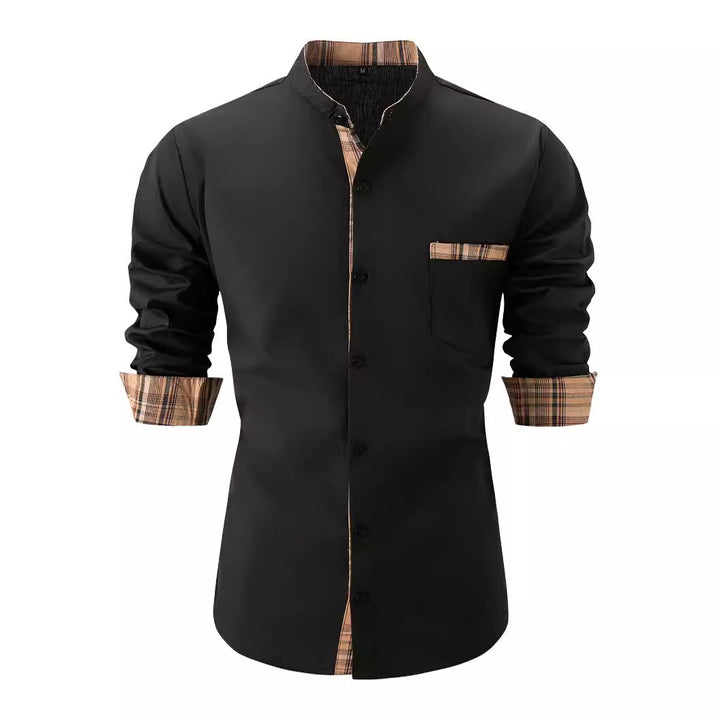 Herren Freizeit Button-Up Hemd Echoarchiv