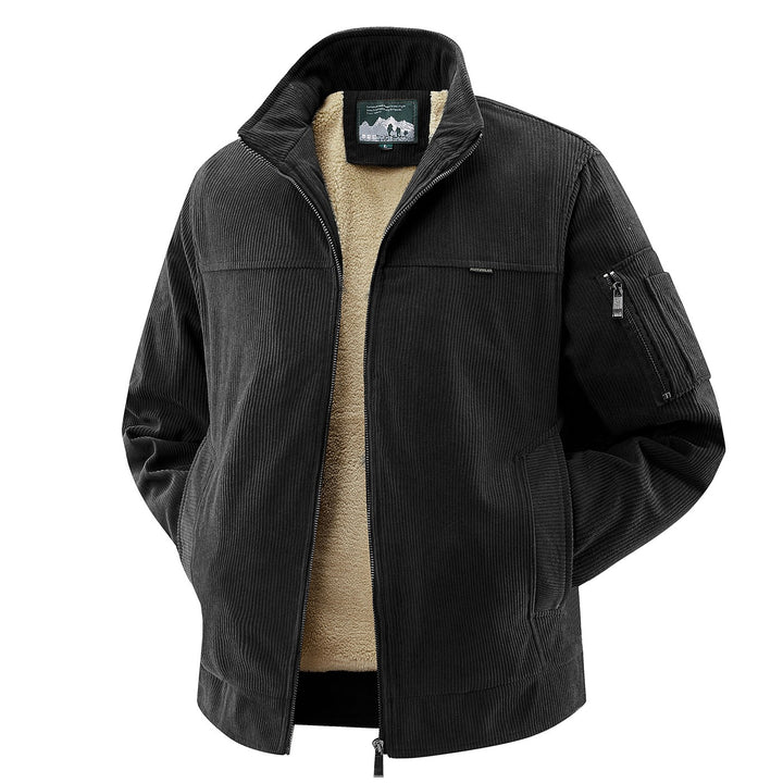 Herren Modische Cordjacke mit Fleece-Innenfutter Echo Archiv