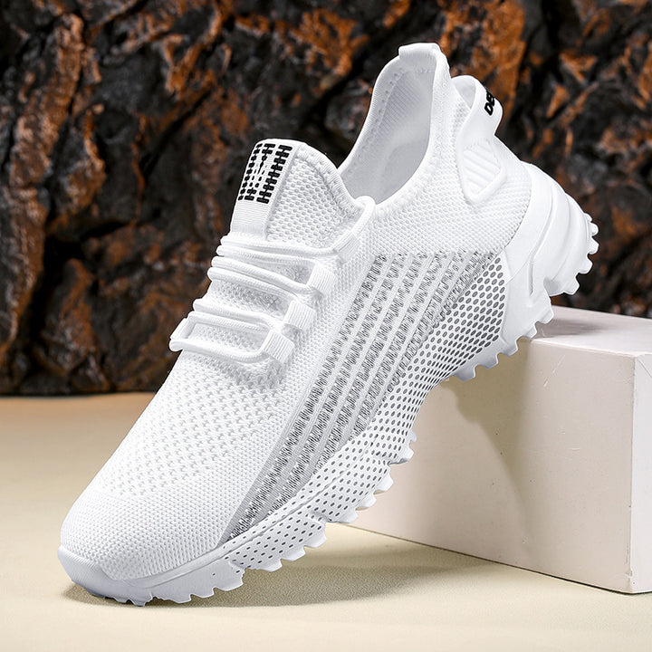Herren nan atmungsaktive Stricksneaker mit profilierter Laufsohle und gepolsterter Fersenmanschette Echo Archiv