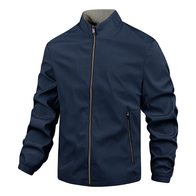 Herren Leichte Übergangsjacke mit hochgeschlossenem Kragen 1787738638 – Taviero