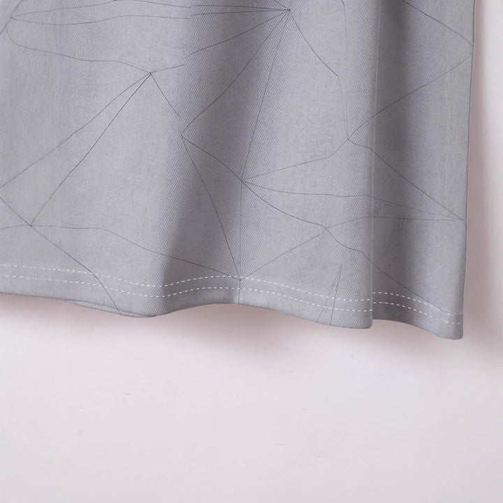 Herren Kurzarm Poloshirt mit modernem geometrischen Muster Echoarchiv