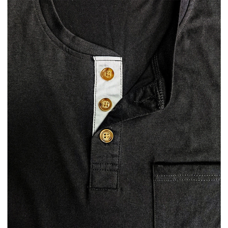 Herren Langarmshirt mit Knopfleiste Echoarchiv