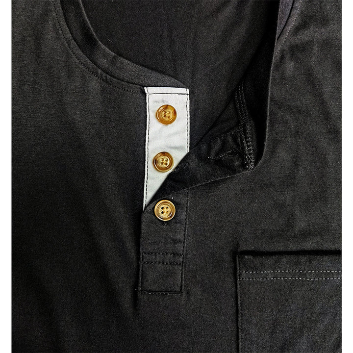 Herren Langarmshirt mit Knopfleiste Echoarchiv