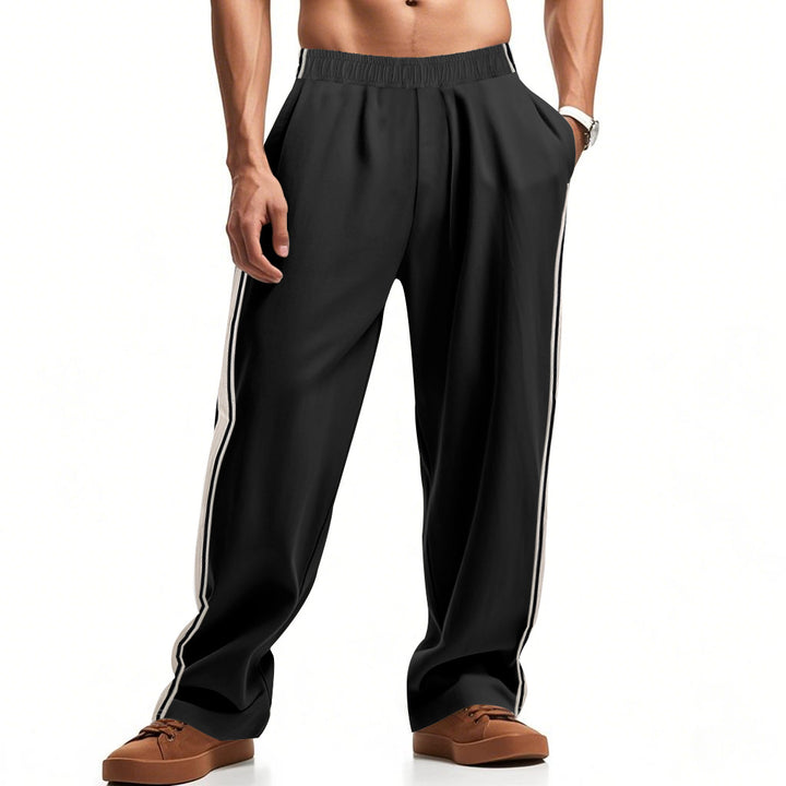 Herren bequeme Sporthose mit elastischem Bund und seitlichen Streifen Echoarchiv