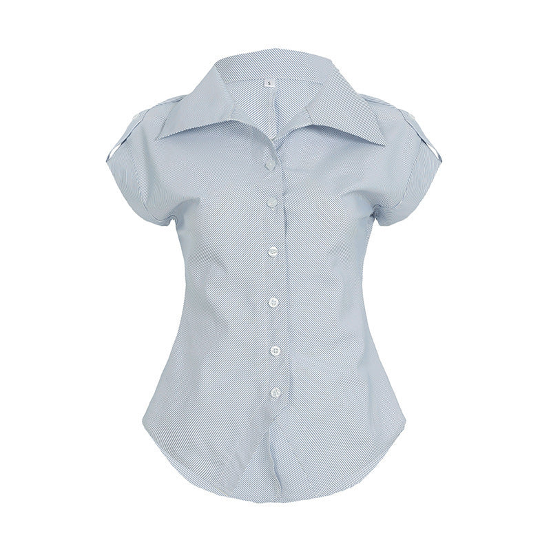 Damen elegante Bluse mit modernen Streifen Echo Archiv