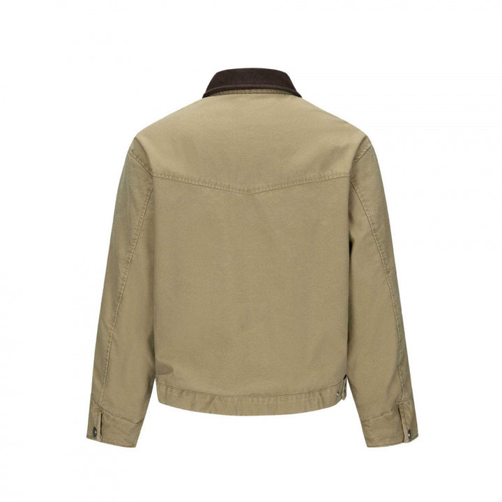 Herren Gefütterte Canvas-Blousonjacke mit Teddyfutter und Hemdkragen Echo Archiv