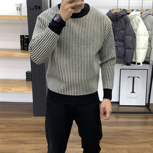 Herren moderner Strickpullover mit strukturiertem Design Echoarchiv