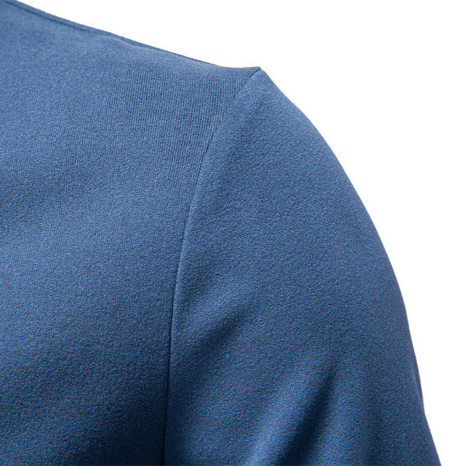 Herren funktionaler Sweatshirt mit hohem Kragen und kurzem Reißverschluss Echoarchiv