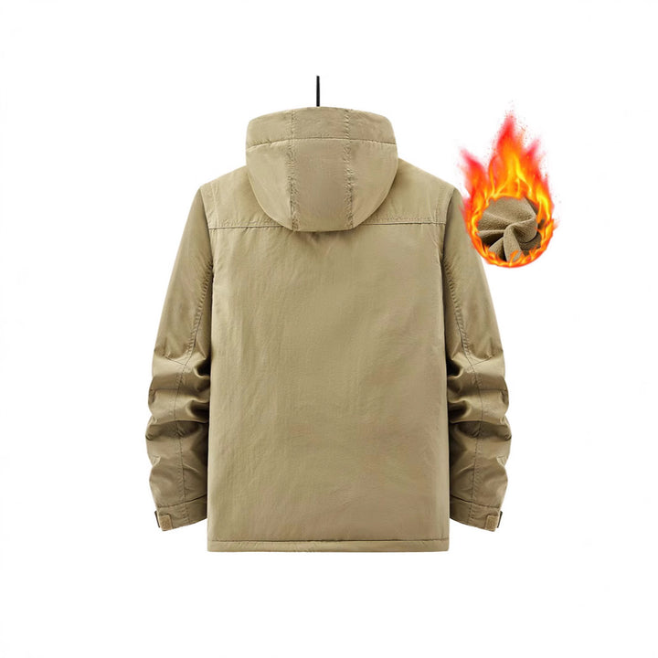 Herren Outdoor-Fieldjacke mit fleecegefüttertem Thermoinnenfutter und Multifachtaschen – Marzano