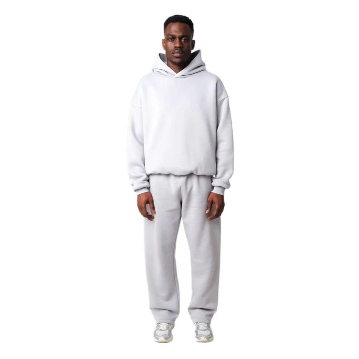 Unisex gemütliches Loungewear-Set mit hohem Rollkragen, relaxed-fit Sweatshirt und gerader Sweatpants – Auréline