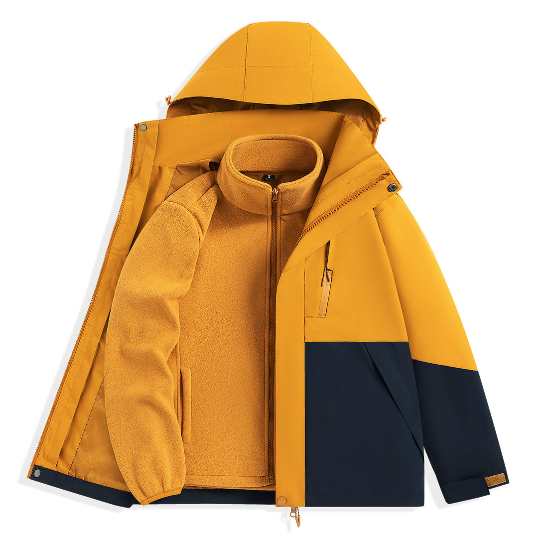 Herren zweilagiger Outdoorparka mit herausnehmbarer Fleece-Innenjacke und Kapuze Echo Archiv