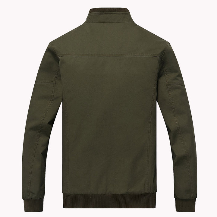 Herren nan robuste Fieldjacke aus Baumwoll-Canvas mit Stehkragen, Schulterklappen und verdecktem Reißverschluss Echo Archiv