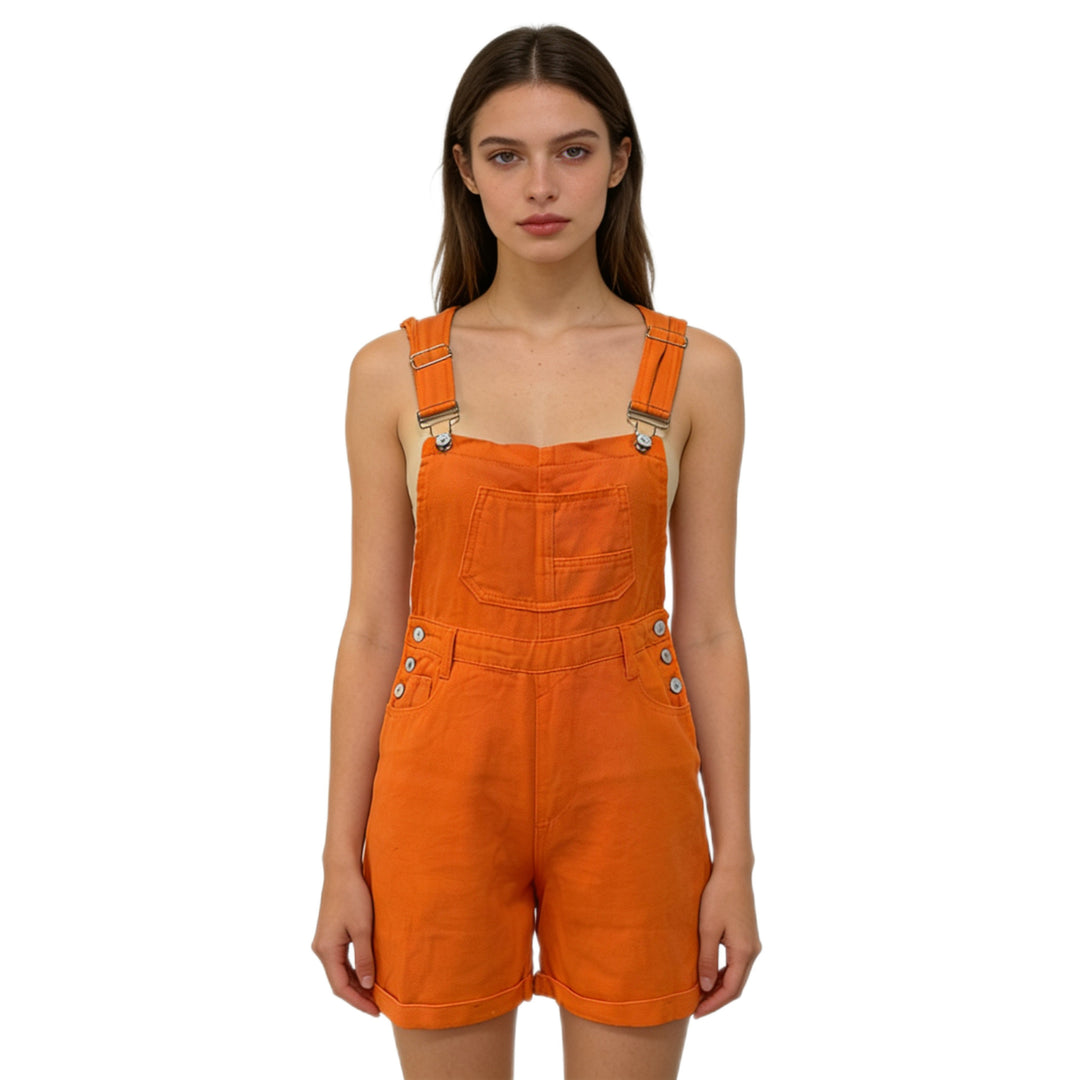 Damen Denim-Latzshorts mit modernen Details und praktischen Taschen Echo Archiv