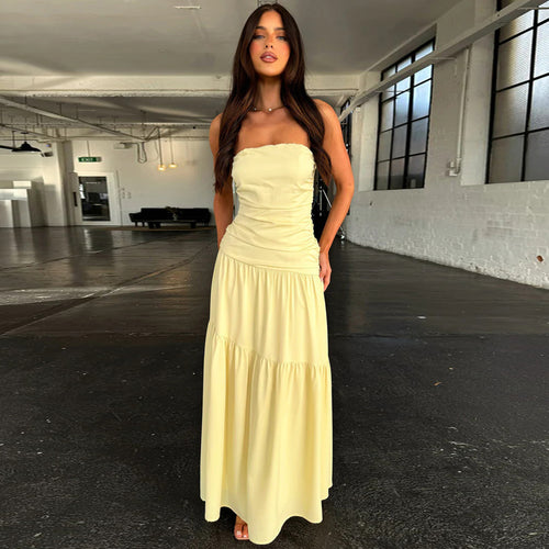 Damen romantisches Wickelkleid mit voluminösem Rock und gerafftem Oberteil Echo Archiv
