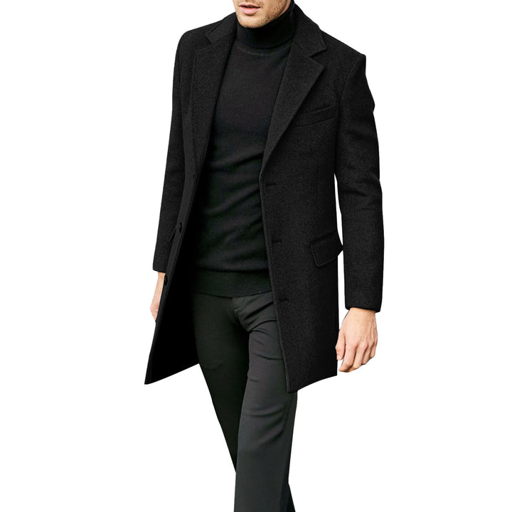 Herren eleganter Woolcoat Echoarchiv