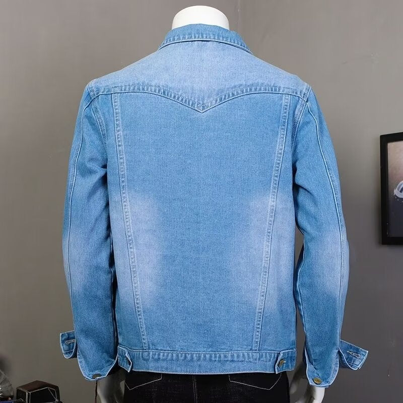 Herren Klassische Denimjacke mit modernen Details Echo Archiv