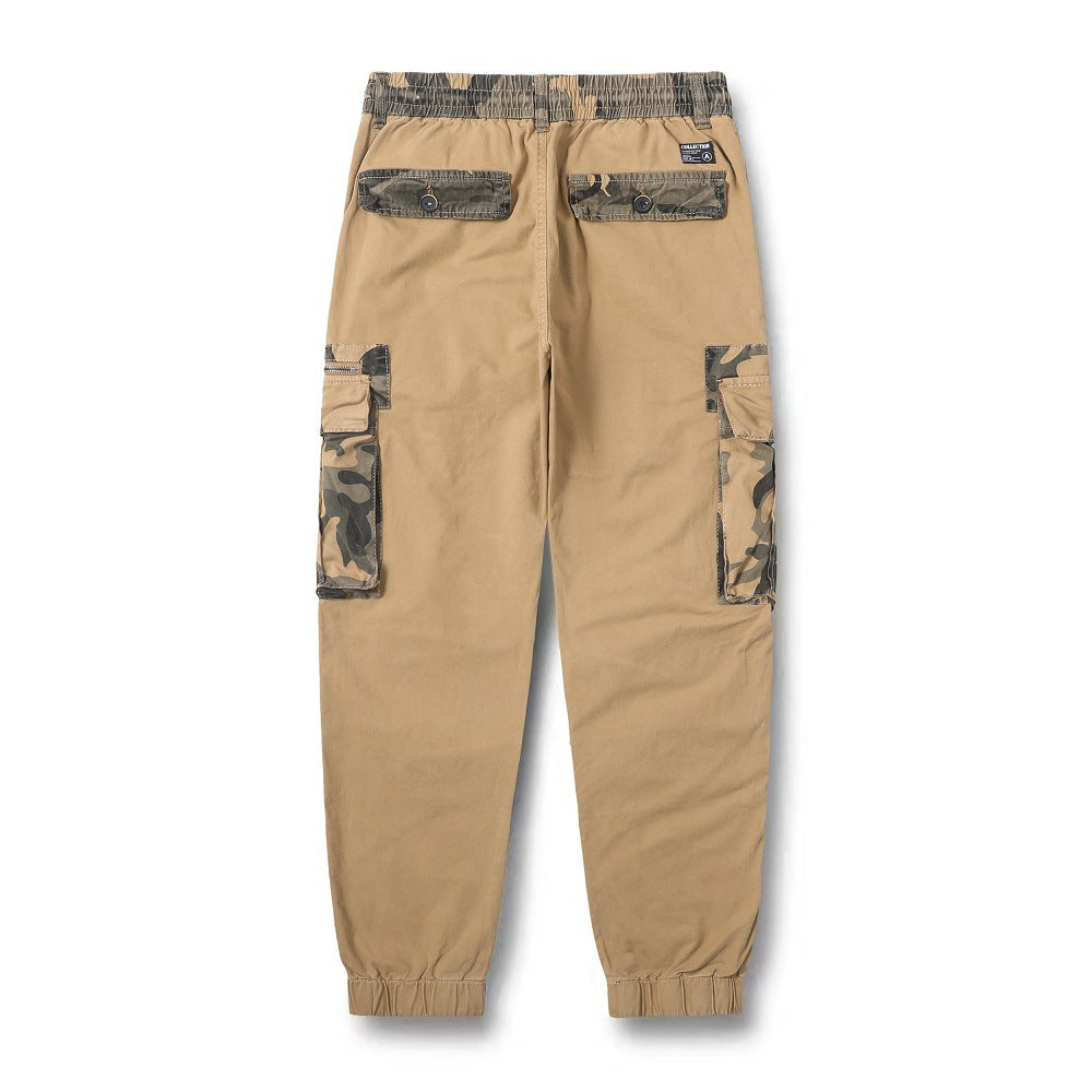 Herren Cargo-Hose mit elastischem Bund und praktischen Reißverschluss-Taschen Echoarchiv