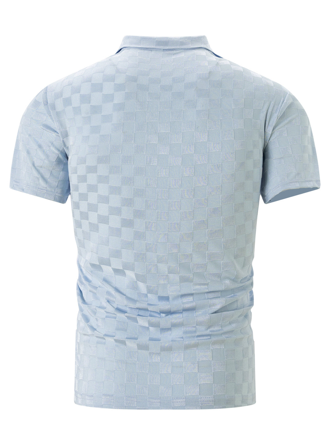 Herren Polo-Shirt mit Reißverschluss und strukturiertem Design Echoarchiv