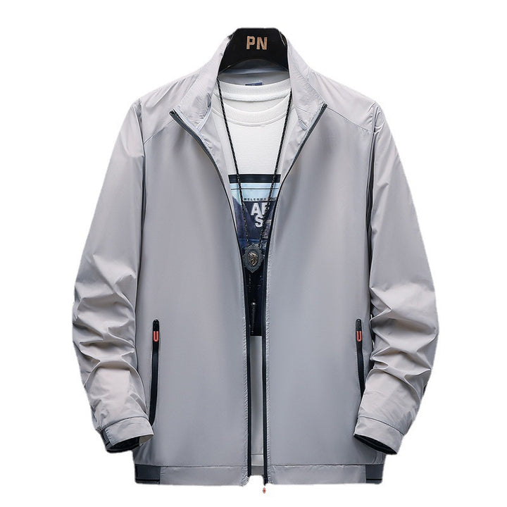 Herren leichte wasserabweisende Übergangsjacke mit praktischen Reißverschluss-Taschen Echoarchiv