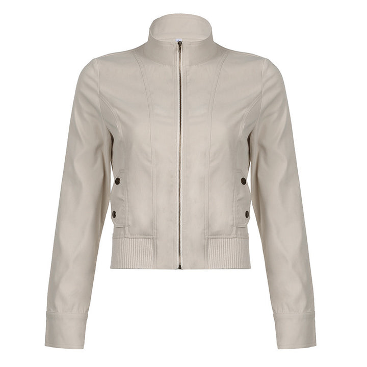 Damen Kurzjacke im Blouson‑Stil mit Stehkragen und Reißverschluss Echo Archiv