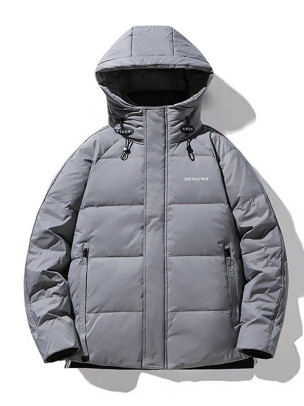 Herren Wattierte Stepp-Winterjacke mit Kapuze und winddichter Isolierung Echo Archiv