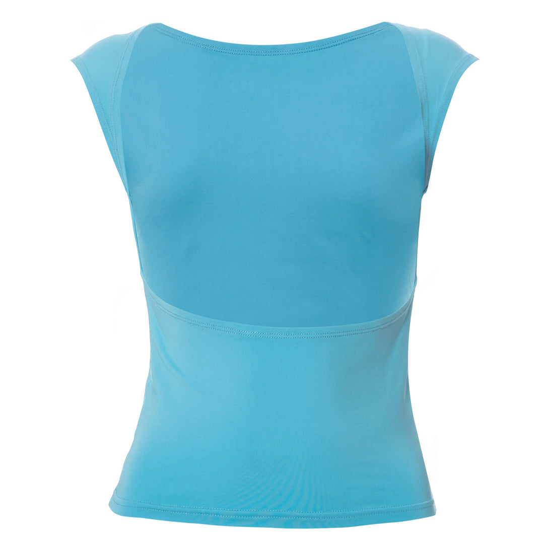 Damen körpernahes Kurzarmshirt aus elastischem Material Echo Archiv