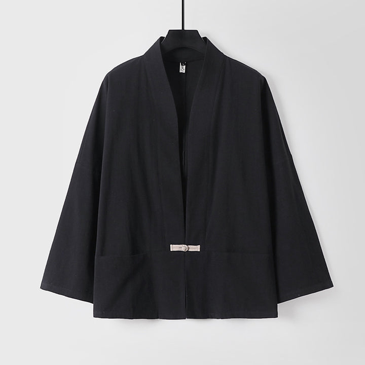 Damen Leichte Kimono-Jacke aus Baumwollmix mit lockerer Passform Echoarchiv