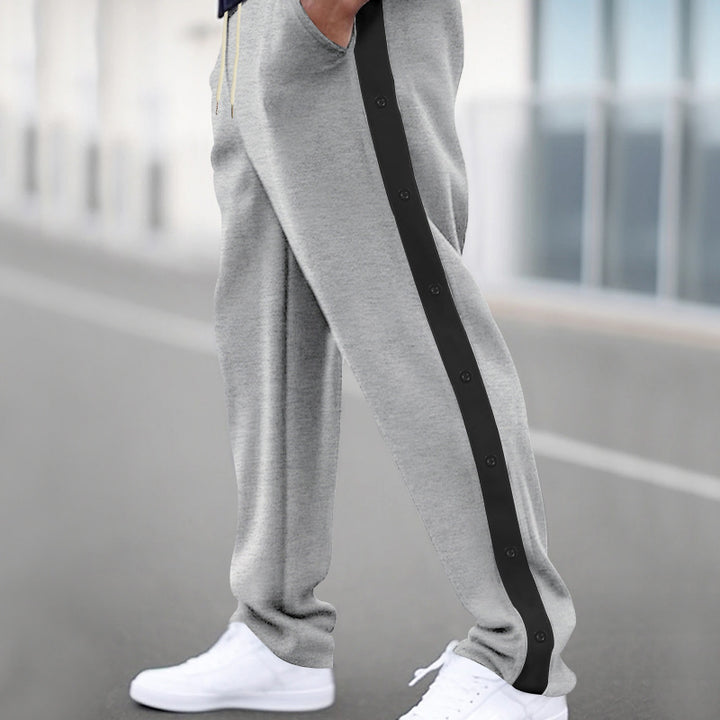Herren Sportliche Jogginghose mit Druckknopfverschluss und atmungsaktivem Material Echoarchiv