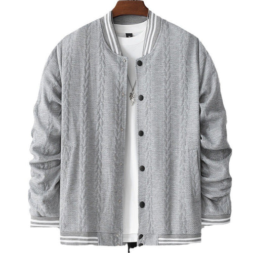 Herren lässige Collegejacke mit strukturiertem Design und sportlichen Akzenten Echoarchiv