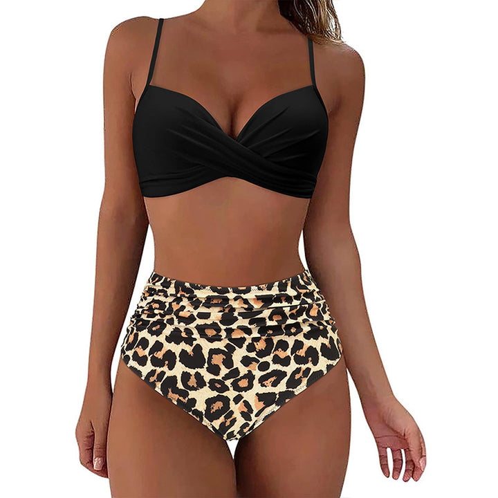Damen Hochtailliertes Bikini-Set mit Raffungen Echo Archiv