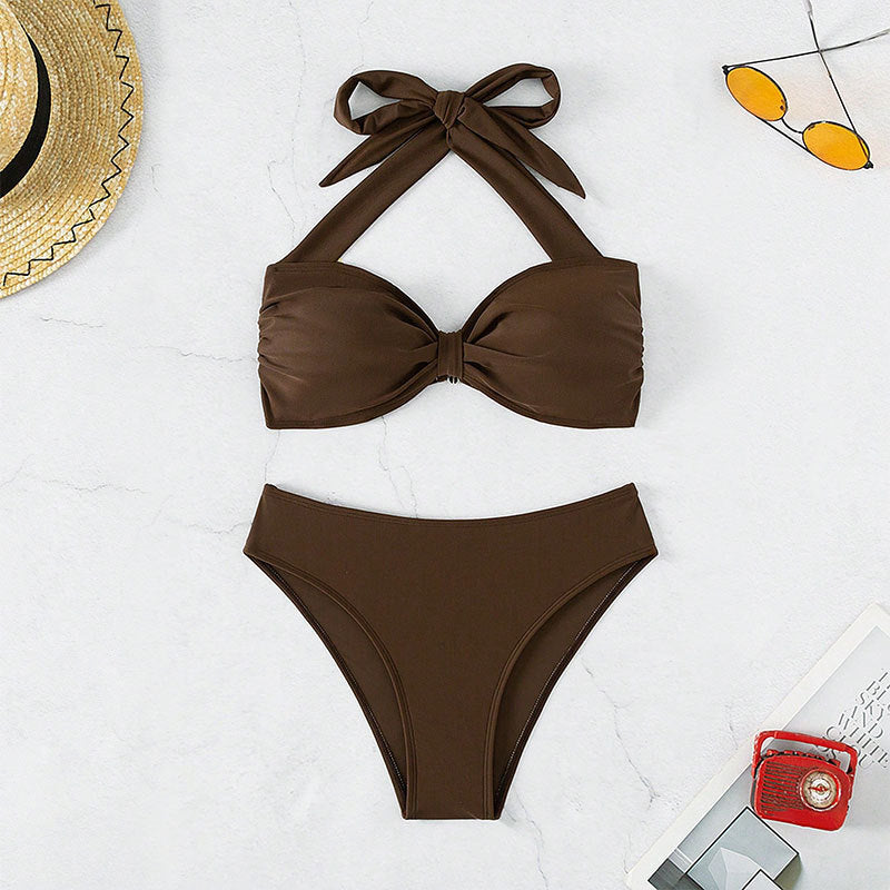 Damen Bandeau-Bikini mit romantischem Schleifen-Design Echo Archiv